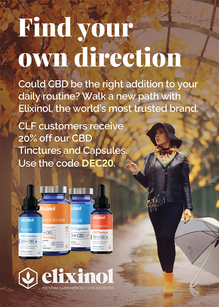 Elixinol Umbrella Ad